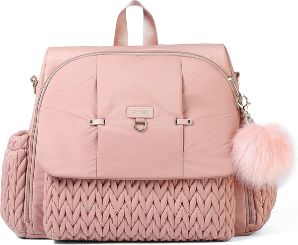 Allie Backpack Stylish Diaper Bag,Travel Baby Bag with Insulated Pockets,Changing Pad, Stroller