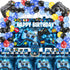 Video Game Birthday Party Decorations - 109Pcs Gamer Supplies for Boys Birthday Party, Happy Birthday Backdrop