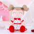 Gloveleya Baby Doll Girl Gifts, Plush Toys Soft Dolls, Cherry Girl Red 14 Inches with Gift Box