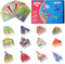 Paper Airplane Origami Kit for Kids Ages 8-12, 12 Paper Airplane Designs
