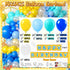Daidle 153Pcs Setup Sponge Birthday Decorations Kit - Under the Sea Party Supplies with Balloon Arch, Backdrop & Video