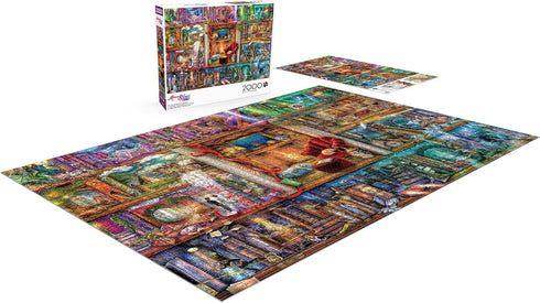 Buffalo Games Aimee Stewart The Grand Fiction Library 2000 Piece Jigsaw Puzzle for Adults - Game Night Challenge