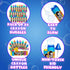 (Pack 24) 1 Oz Summer Mini Crayon Bubbles for Kids - of Bulk Fl Bottles w/Wands - Crayon Shape Bubbles in Bright Colors