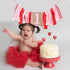 UOAOU 1st 1st High Chair Banner First Birthday Girl Highchair Banner Birthday Girlone Banner Birthday Girlone High
