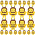 24 Pcs Stuffed 5 Inch Honey Bees Plush, Soft Bee Decor for Birthday Party Decorations, Gift Supplies, Keychain DIY
