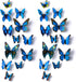 24pcs 3D Vivid Butterfly Art Wall Stickers, DIY Decor for Nursery, Bathroom & Office