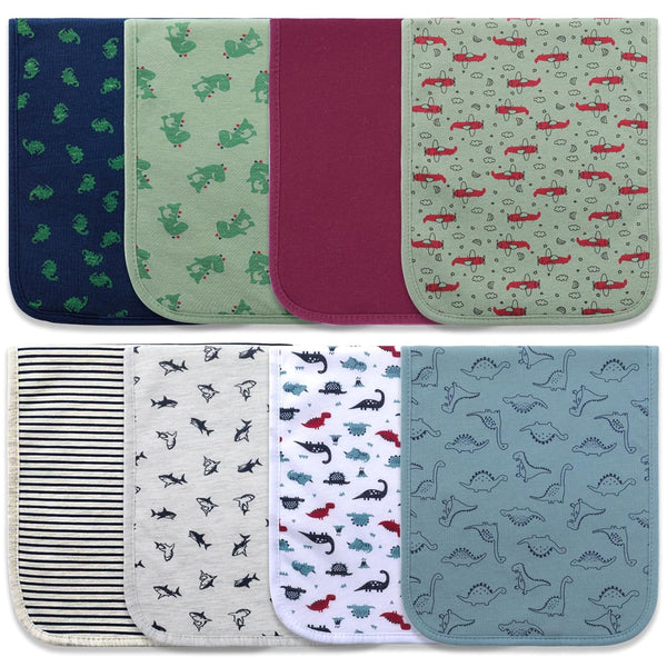 Hakochia Burp Cloths for Baby Boy & Girl Organic Cotton Large Unisex