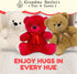 Grandma Smiley's Plush Best Friends Red Teddy Bear Stuffed Animal, 9-inch Hypoallergenic for Christmas, Baby Shower