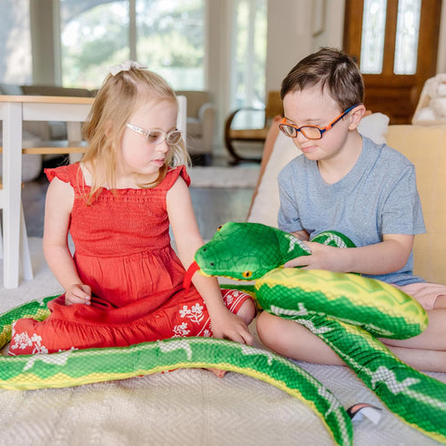 Melissa & Doug Giant Boa Constrictor, Lifelike Stuffed Animal Snake