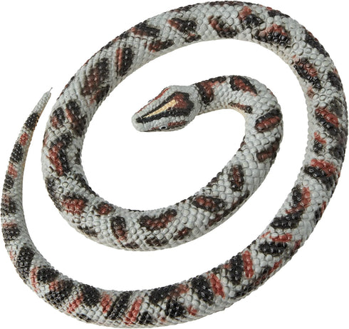 Wild Republic Rock Python Rubber Snake Toy, Educational Gifts for Kids, 26" Multi
