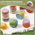 6 Pack 4 oz 10 NETANY Glass Baby jars with Airtight Lids, Glass Baby Food Storage Containers,Overnight Oats Containers