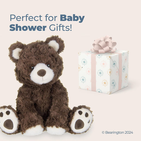 10.5" Bearington Clancy Teddy Bear Stuffed Animal - Soft and Cuddly Stuffed Bear Plush with Weighted Bean Bag Bottom