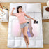 siphylline 52" 34" Cute Cartoon Girl Extra Large Resuable Changing Pad Covers Highly Absorbent Diaper Changing Pad