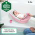 4-in-1 2 0M+ Ingenuity Room to Soak Baby Bath Tub in Pink, Newborn to Toddler, Adjustable Full Coverage Sling
