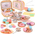 Tea Party Set for Girl, Tea Time Toys Including Tea Set Dessert