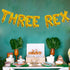 Three Rex Letter Balloon for Three Year Old Birthday, Dinosaur Party Decor, Dino Theme Decorations Supplies (16inch,