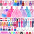48 PCS Doll Clothes & Accessories - Wedding Gowns, Fashion Dresses, Swimsuits, Shoes for 11.5 inch Doll
