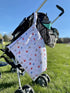 ALVABABY 2pcs Cloth Diaper Wet Dry Bags, Waterproof Reusable with Two Zippered Pockets for Travel, Beach, Pool