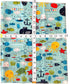 Set, (6-Count, Random Print - Baby Burping Cloth Gift Soft and Absorbent, Trifold Spit Up Rags for Infants, XLarge