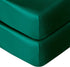 NTBAY 2 Pack Silk Satin Fitted Crib Sheet, Dark Green, Super Soft and Silky, 28x52 Inches for Crib and Toddler