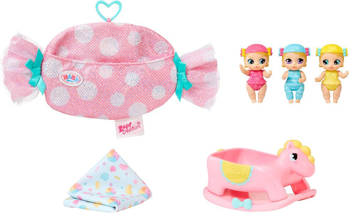 Baby Born Surprise Mini Babies Series 5 - 2.25'' Collectible Twins or Triplets with Soft Swaddle and Blanket