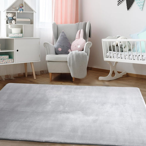 50x50 BALAPET Thick Memory Foam Play Mat for Playpen, Super Soft Velvet Portable Baby Playpen Mat for Kids Toddler