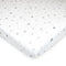 American Baby Company 100% Natural Cotton Fitted Pack and Play Sheet, 39" x 27", Grey Stars and Moons for Boys & Girls
