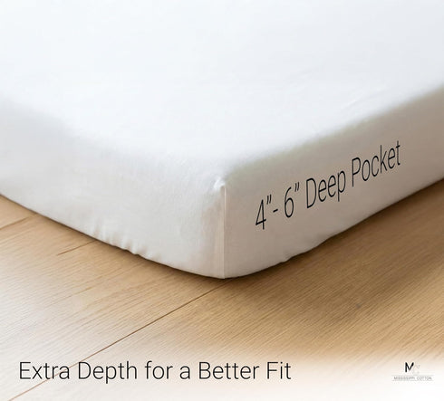 Pack 6 24 48 Inch 360 of Daycare Cot Sheets x - Soft Microfiber Fitted Nap Mat Sheets with Degree Elastic Corners