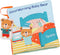Teddy Bear Cloth Crinkle Books for Babies, Soft Tummy Time Mirror Toy, Gifts for Boys Girls Baby Shower, 0-3 Years