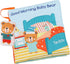 Teddy Bear Cloth Crinkle Books for Babies, Soft Tummy Time Mirror Toy, Gifts for Boys Girls Baby Shower, 0-3 Years