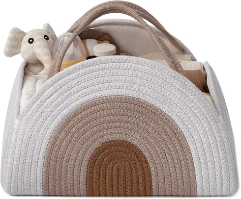 Blissful Diary Diaper Caddy Bundle (Earthy Rainbow & Mocha Brown)