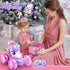 360Rotating 4WD 2.4GHz 3 4 5 6+ Unicorn Remote Control Car for Girls, Stunt RC Cars for Boys with Lights, Rechargeable