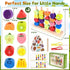2 3 4 2-5 Montessori Wooden Beads Stacking Toys: Year Old Boys Girls Birthday Gifts - Toddler Sequence Game & Sorting