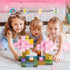 Noroapoo 80pcs 4-8-12,Magnetic 8-12 Magnetic Building Blocks for Kids Ages Building Tiles Constructions Toys,STEM Toys