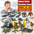 Realistic Animal Figurines Toys, Small Montessori Animal Figures with Flash Cards, Montessori Materials for Toddler