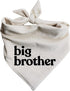 Generic Dog Bandana Pregnancy Announcement Big Brother Baby Reveal Oatmeal Cream Minimal Neutral