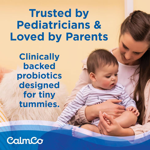 D3, Recommended, 15ml (Pack 1) CalmCo Probiotic Vitamin D Drops - Supports Infant & Child Gut Health, Helps Reduce Gas