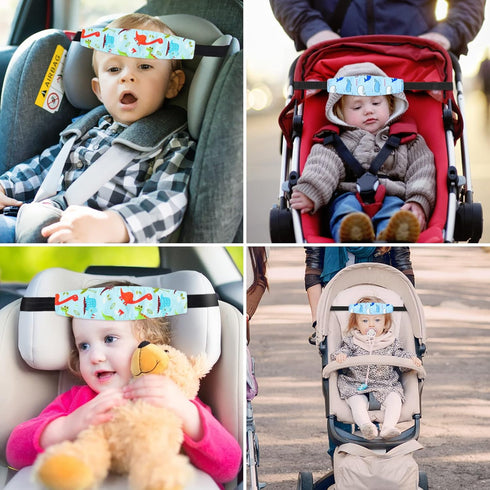 Xthuge Baby Carseat Head Support,Car seat Straps Pillow Support Ban,Stroller Neck Relief Strap Headrest,Slumber Sling