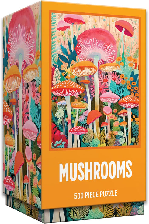 RoseArt - Vertical Visions - Mushrooms - 500 Piece Jigsaw Puzzle -