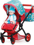 2023 New - Fash n kolor Baby Doll Stroller, Foldable Pram for Baby Doll - Cute Unicorn Design Doll Toy Stroller