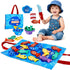 Gacoman Montessori Toys for 1 Year Old Boy Girl Birthday Gift- Cloth Fishing