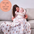 100% 47 47 Inches, LollyBanks Swaddle Blanket, Cotton Muslin Swaddle Blankets, Neutral Swaddle Blanket x Baby Blanket