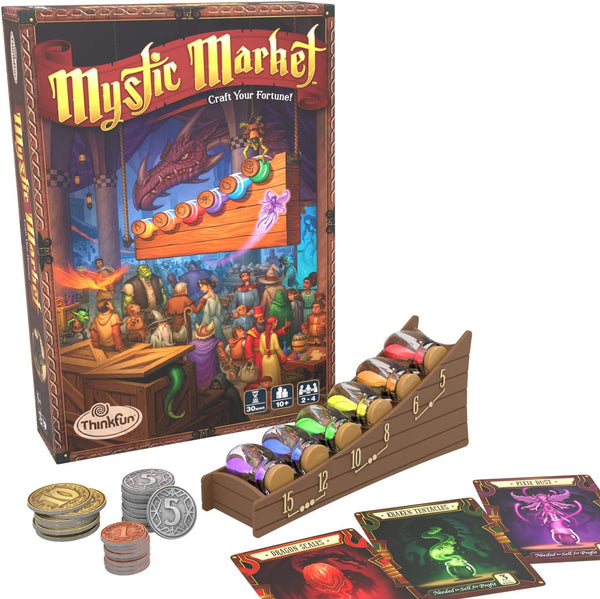 ThinkFun Mystic Market Strategy Card Game | for 2-4 Players | Ideal for Ages 10 and Up