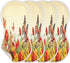 Bulletgxll Set 4, Birds and Flowers Unisex Baby Burp Cloths of Soft Absorbent Organic Cotton Muslin Burping Cloths