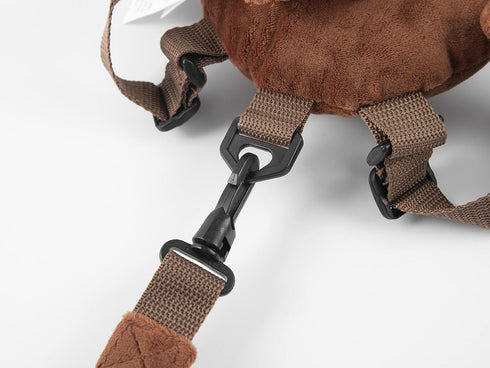 2 in 1 New Monkey Toddler Safety Harness Backpack - Brown Children's Walking Leash Strap