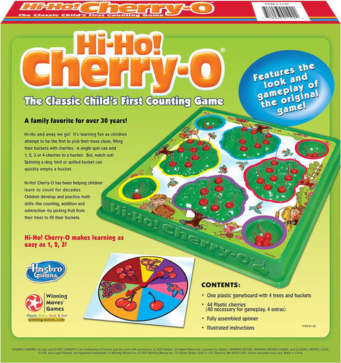 HI-Ho Cherry-O Games by Winning Moves USA - Classic Child's First Counting Game for 2 to 4 Players