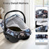 2-in-1 Summer Baby Car Seat Cover, Breathable Carseat Shade Protection & Mosquito Net, Dustproof Privacy Lightweight