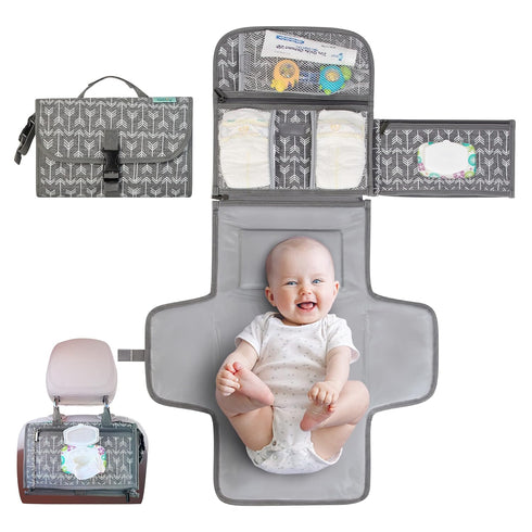 Kopi Baby Portable Diaper Changing Pad-Baby Diaper Changer Travel Bag with Wipes