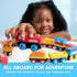 Set 12PCS 2-8 Montessori Wooden Train Toy for Kids, Magnetic Train Cars with Storage Gift Box, STEM Educational Toy