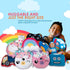 Unicorns & Robots Light Up Pillow for Kids, Plush Led Night Light for Boys and Girls, Oeko TEX Certified, Toddlers